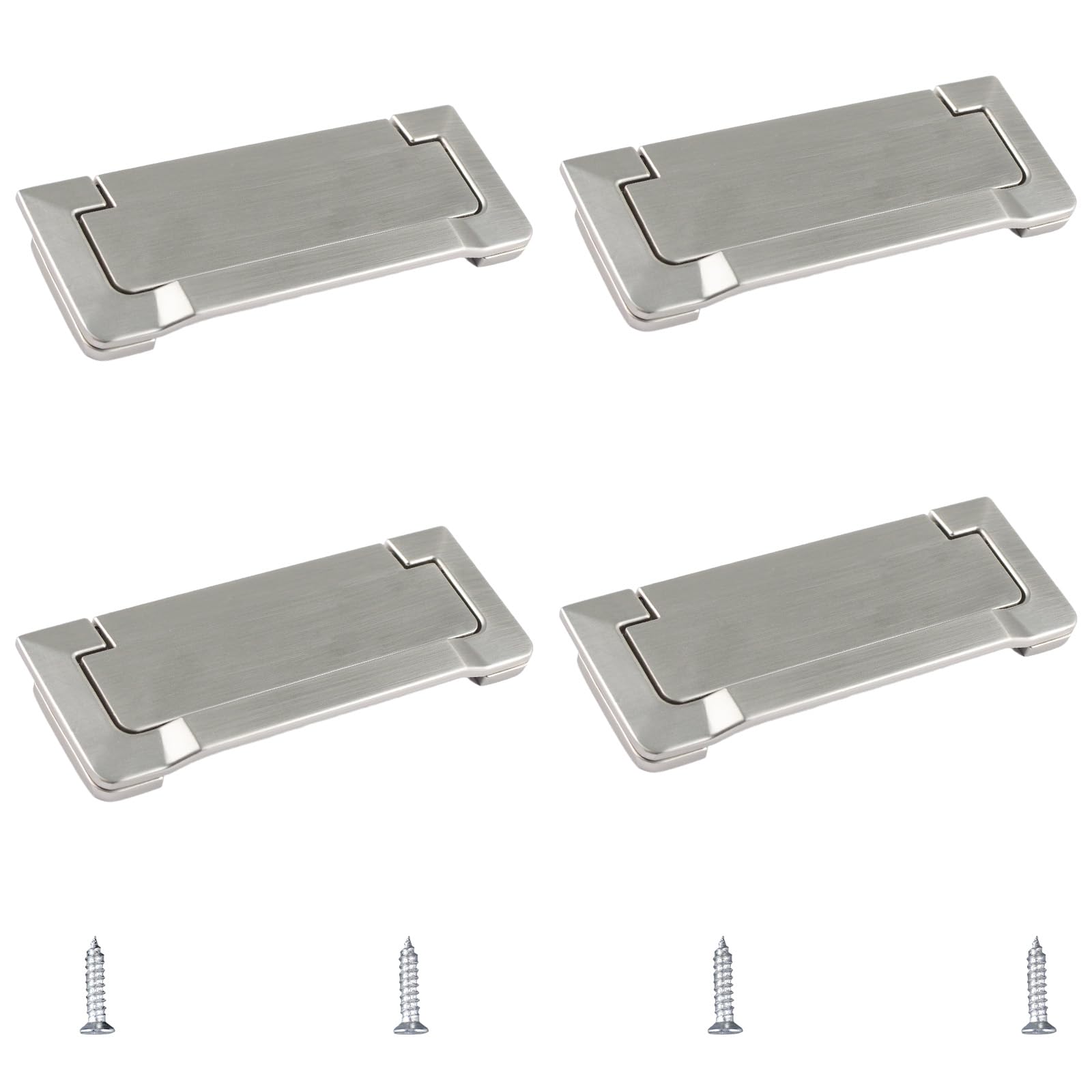 Poignée encastrée en nickel MOROBOR pour armoire et placard design