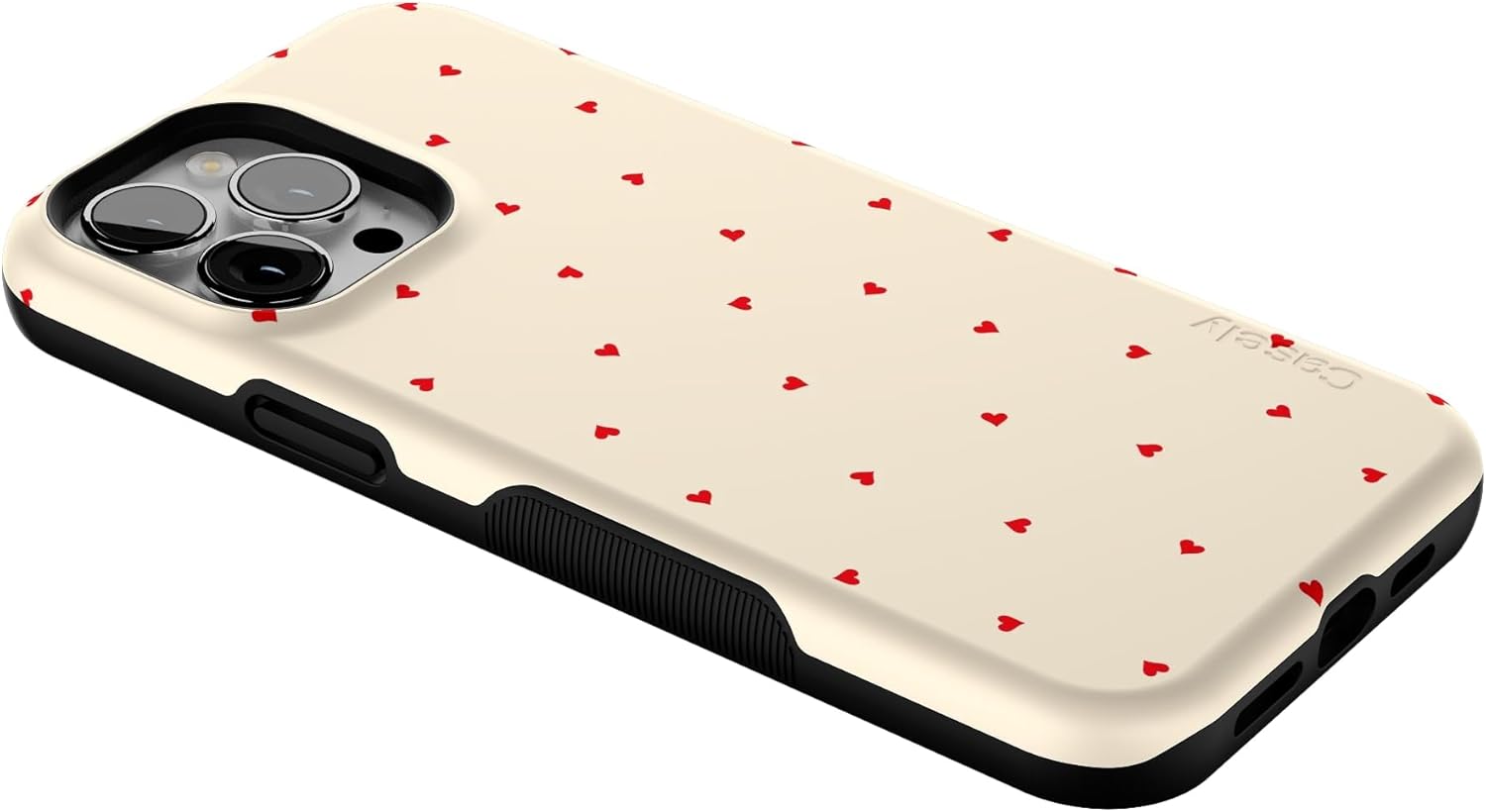 Casely iPhone 13 Pro Max Case | Be Mine | Tiny Hearts | Bold Protective Design | Compatible with MagSafe