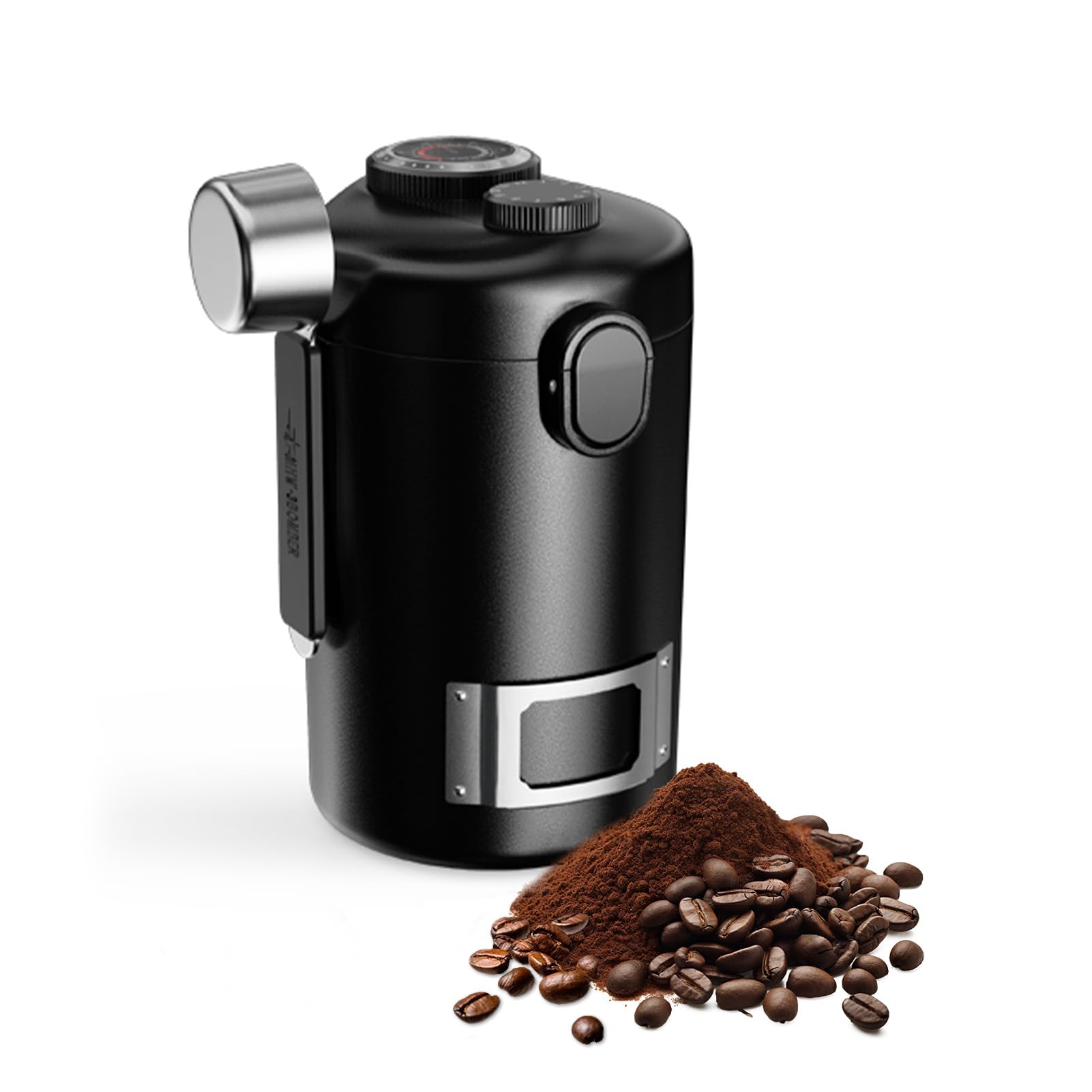 Luftdichter Kaffeebehälter mit Luftfeuchtigkeitsmesser, Einweg-ssventil, Datenaufzeichnungsscheibe, doppelschichtiger Lebensmittelaufbewahrungsbehälter aus Edelstahl,