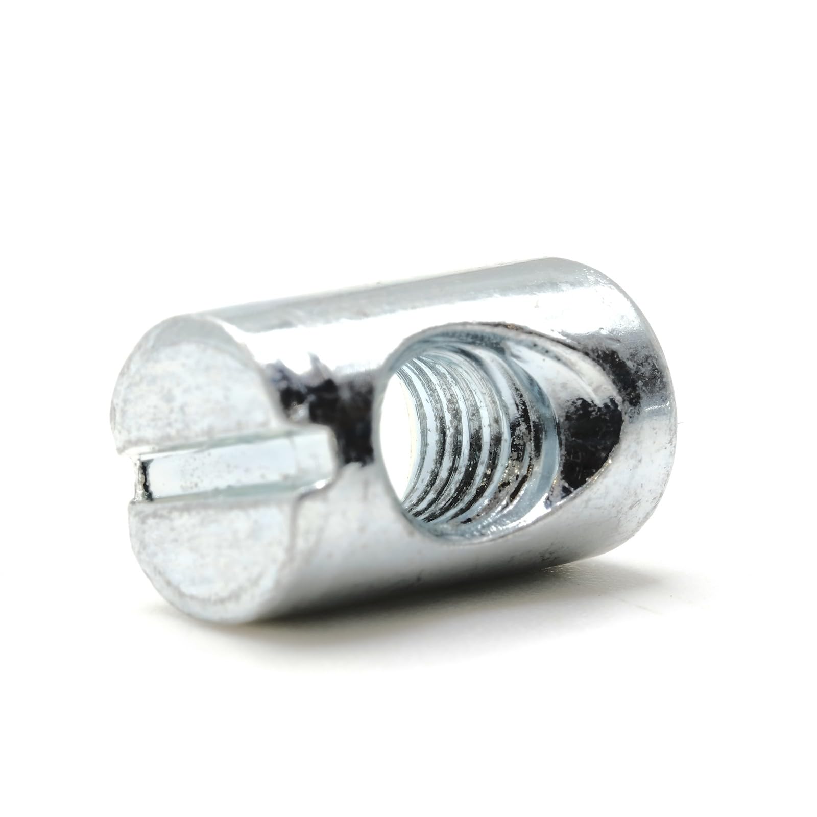 ReplacementScrews Cross Dowel Barrel Nuts Compatible with IKEA 104895 (SLAKT Bed Frames, etc) Zinc Plated - Symmetric (Pack of 8)