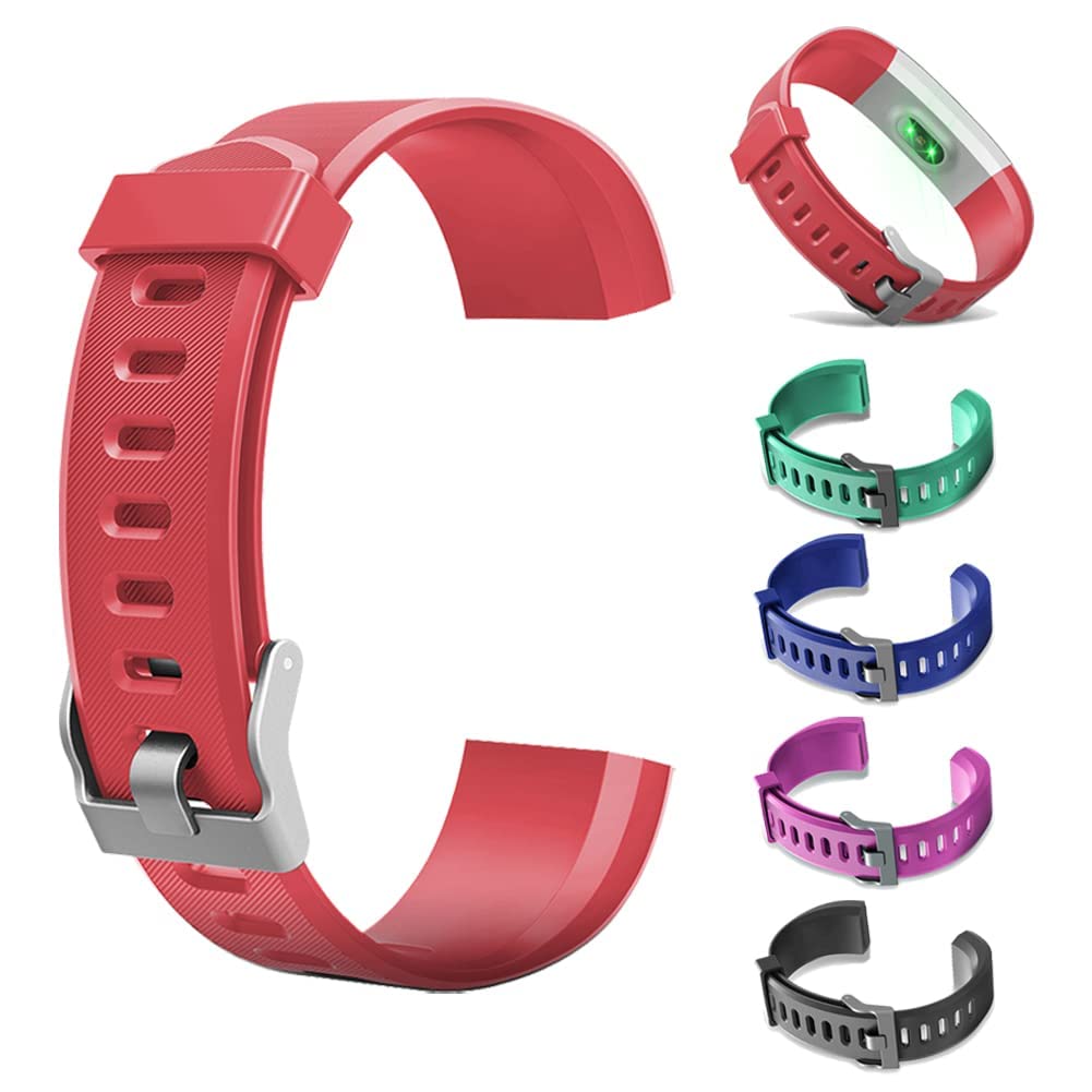 Cinturino Di Ricambio Per Smartwatch ID115Plus HR - TPU Morbido Con Fibbia In Acciaio - Regolabile - Blu - 4