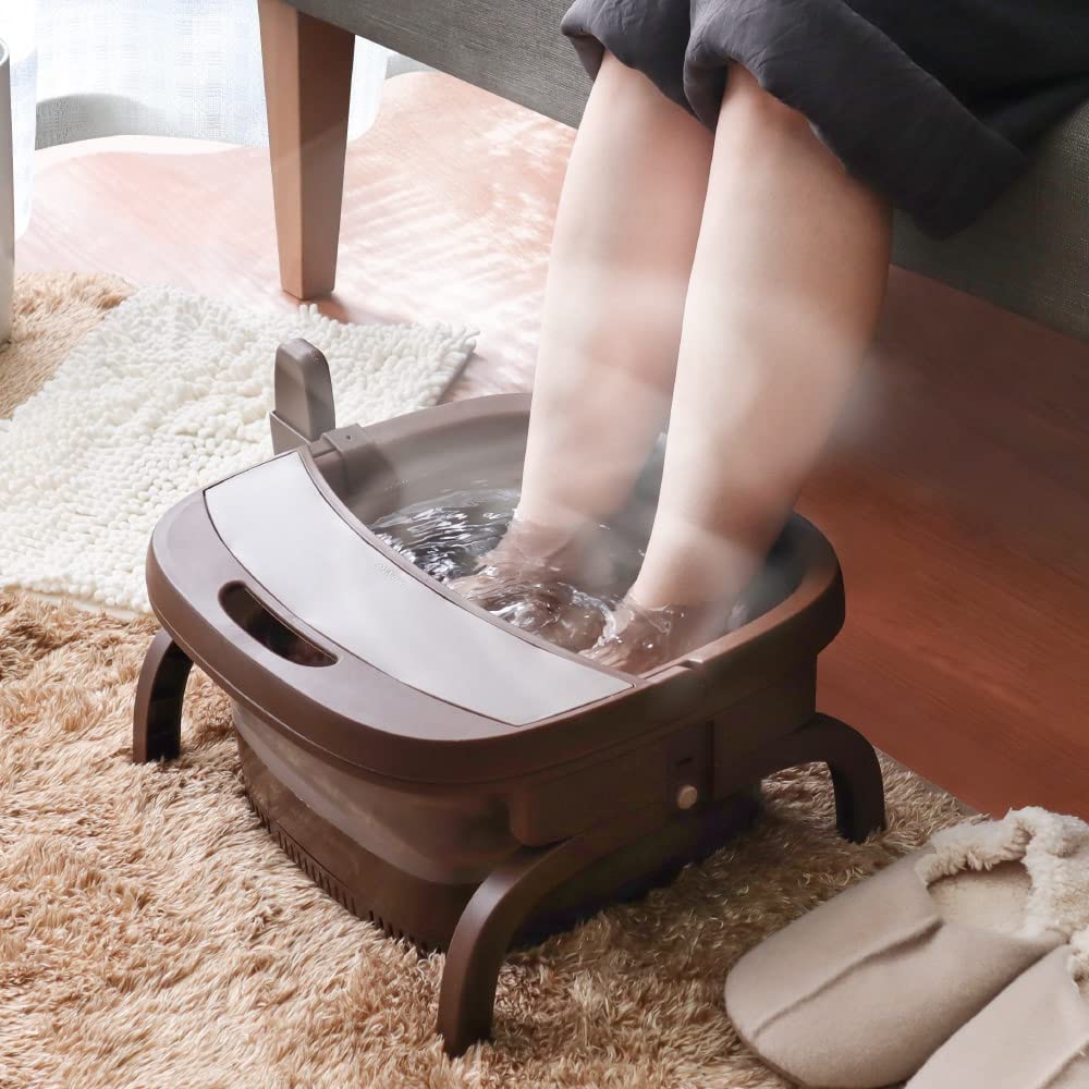 Amazon.co.jp: サンコー お湯捨て簡単! 加熱式折りたたみフットバス  