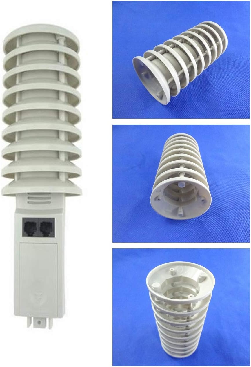 1 Unit of Spare Part for Weather Station (Transmitter/Thermo hygro Sensor) 433Mhz,Replacement Thermo hygro Sensor for Weather Station,to Test The Temperature Humidity