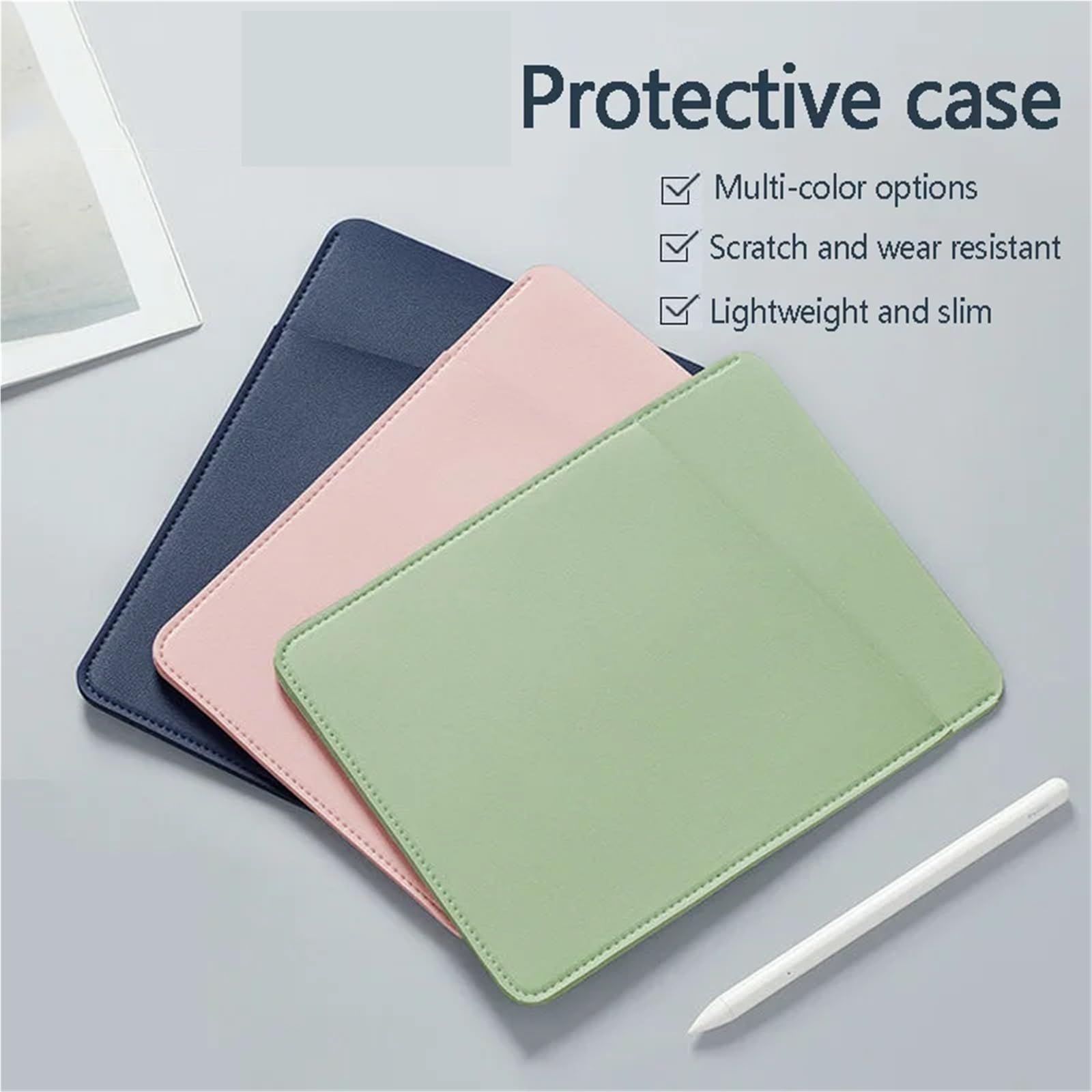 Bolsa Blanda De Tableta Funda de Bolso for Tableta, Bolsa a Prueba de Golpes, Funda for Tableta, Funda portátil for Tableta, Funda con Cremallera for Tableta(Pink,9-10.9 Inch)