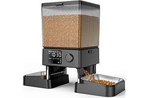 oneisall Automatic Cat Feeder Double