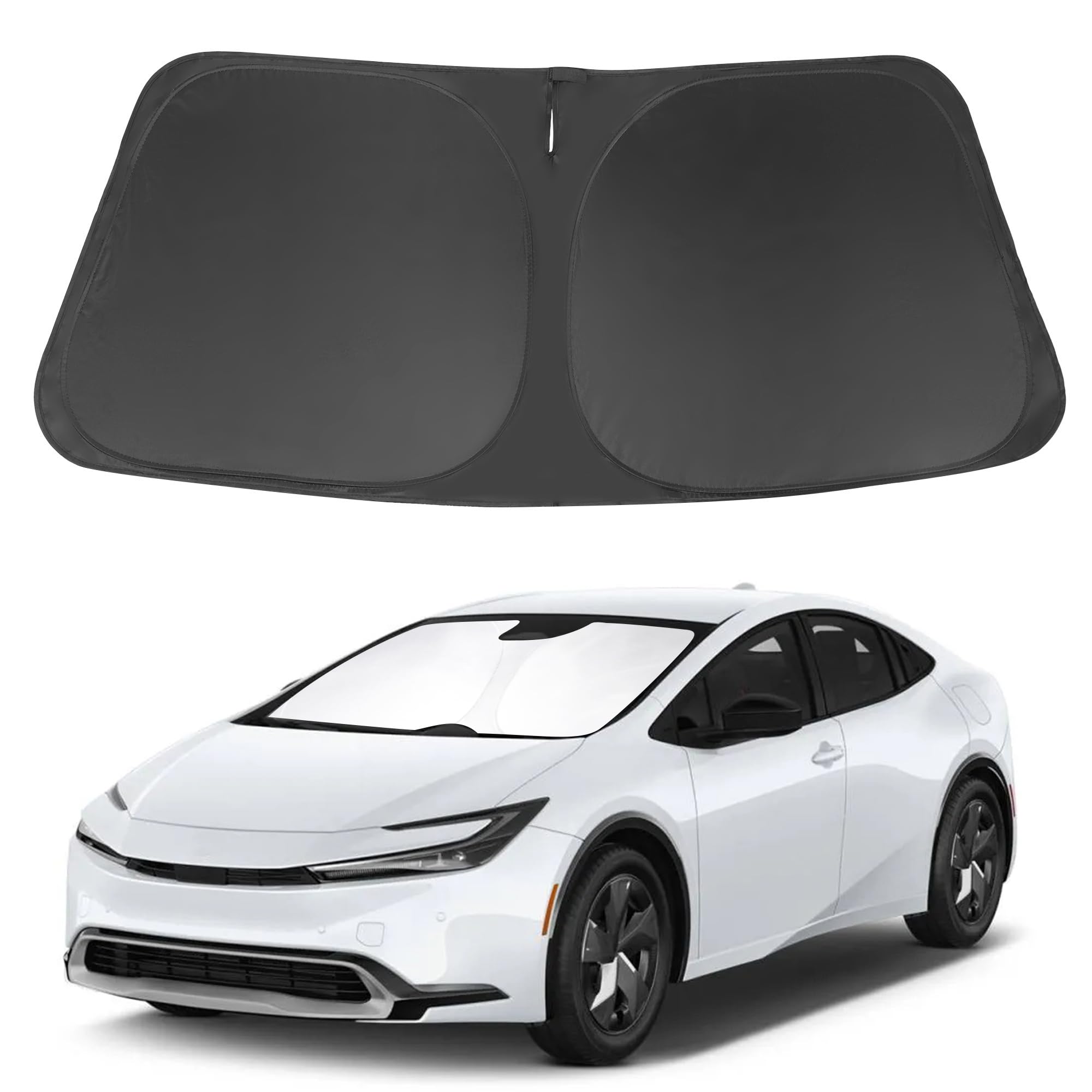 Car Front Window Sunshades For Toyota Prius 2012-2023, Foldable Windshield Sunshade For Sun Protection And Heat Insulation Block UV Ray Car Sun Visor