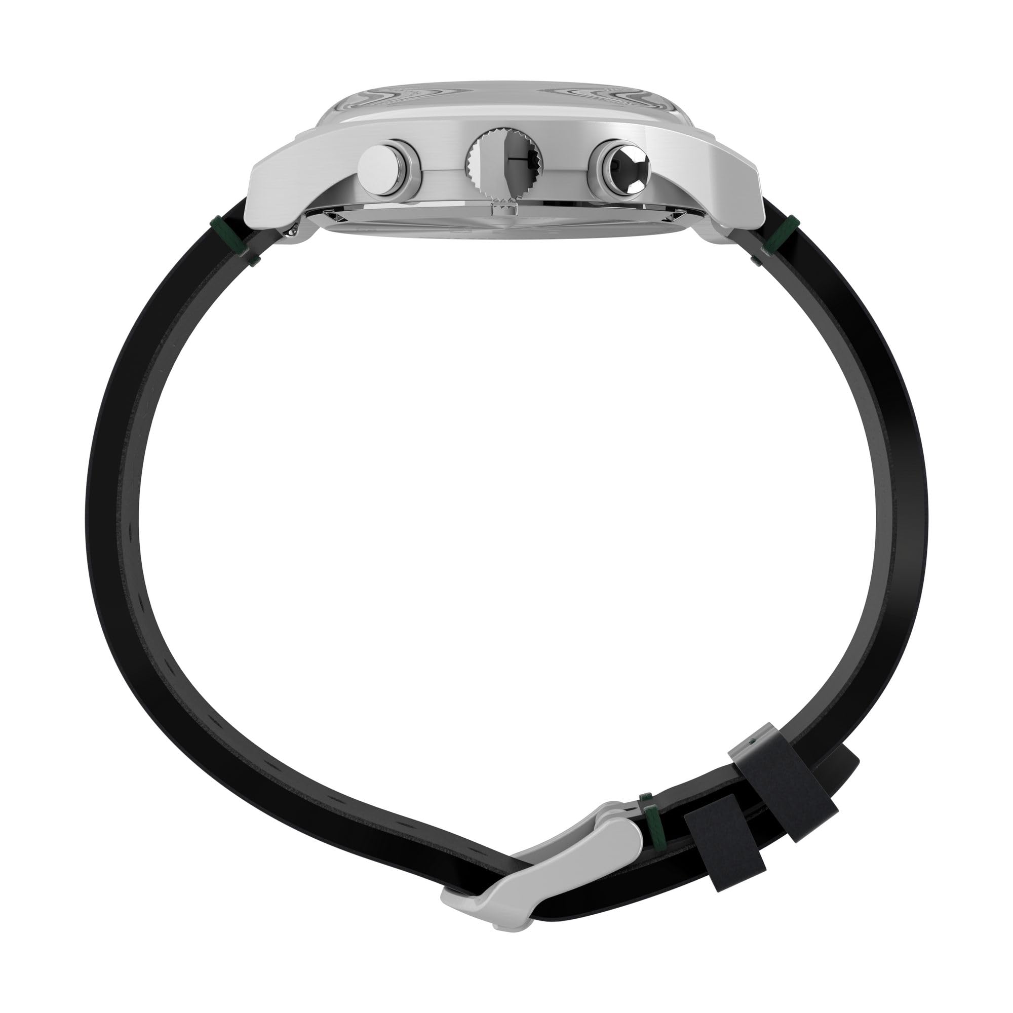 Timex Orologio da uomo MK1 cronografo 40 mm - cinturino nero quadrante verde cassa argentata