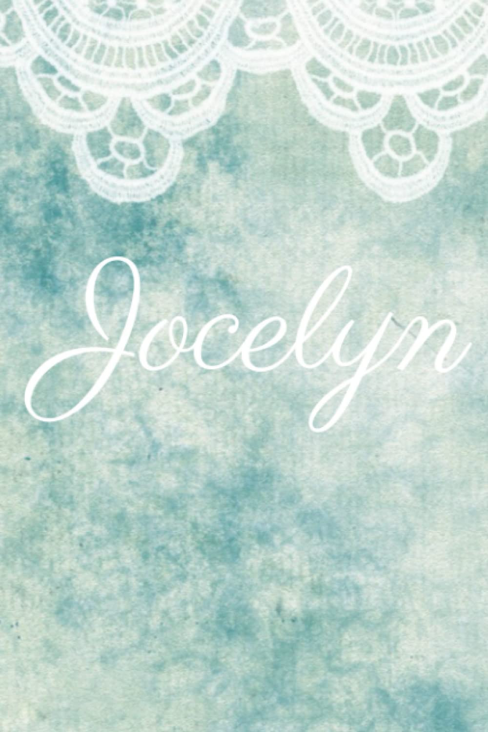 Lace Jocelyn in Green: A Blank Personalized Lined Notebook