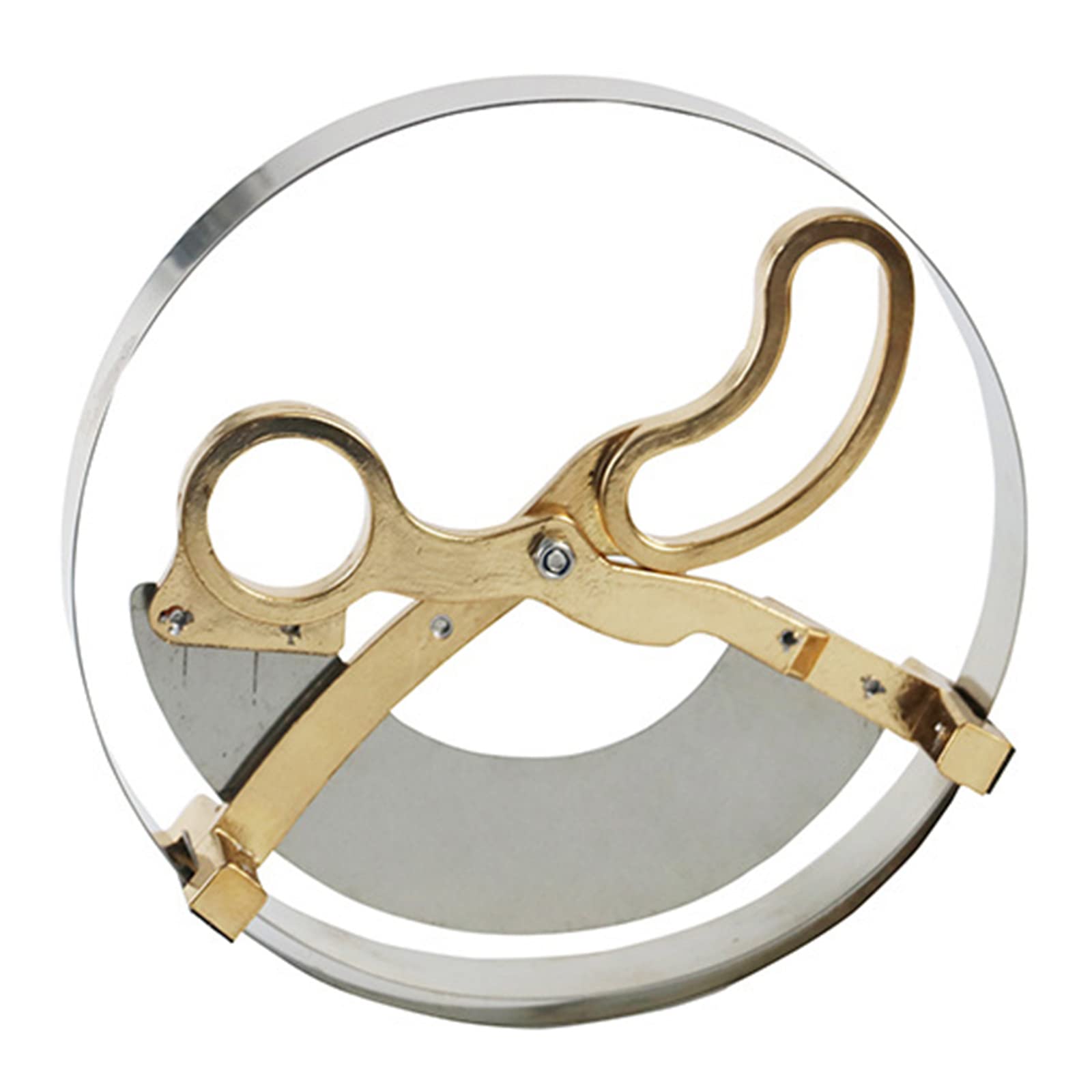 Righello a forbice per cappelli con scala trasparente, strumento di misurazione in acciaio inossidabile e ottone