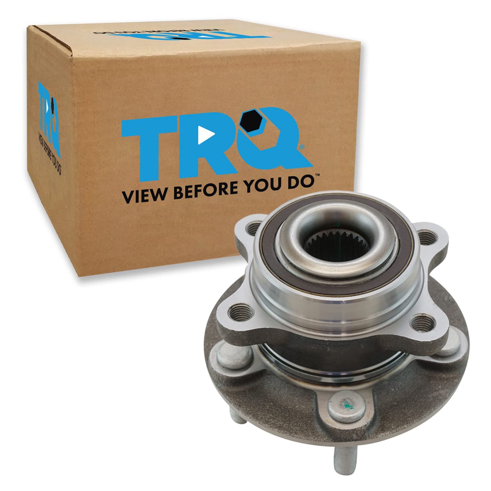 TRQ Front Rear Wheel Bearing & Hub Assembly with ABS Sensor Compatible with 2013-2020 Ford Fusion 2019-2020 Police Responder Hybrid SSV Plug-in Hybrid 2013-2016 Lincoln MKZ