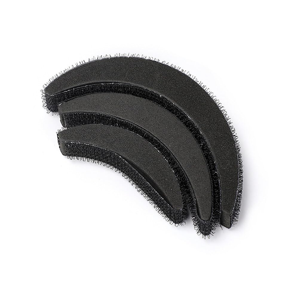 3Pcs Black Sponge Bump It Up Volume Inserts Hair Base Comb Do Beehive Hair Styling Tools Hair Bun Maker Hair Accessories for Women DIY Hairstyles - Image 2