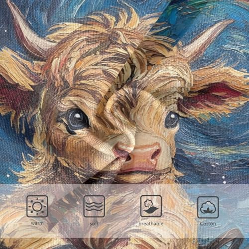 Cute Baby Highland Cow Basket Van Gogh Starry Night Toddler Girls's Underwear 2T 202b85893