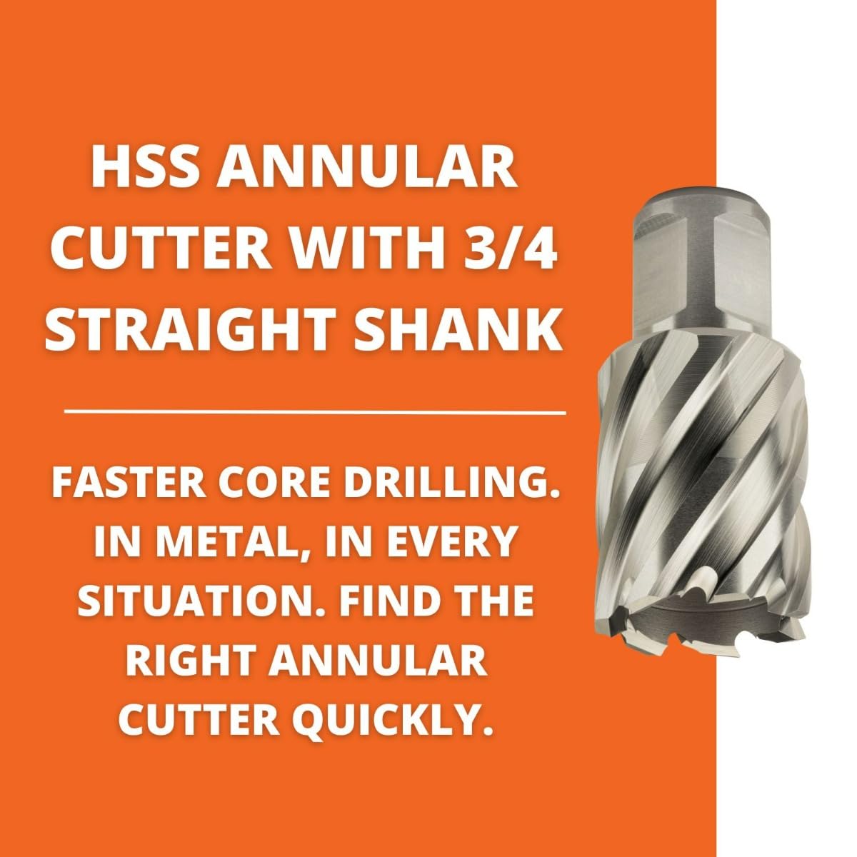 Slugger by Fein HSS Annular Cutter with Pilot Pin for Precision Drilling - High-Durability Steel, 1