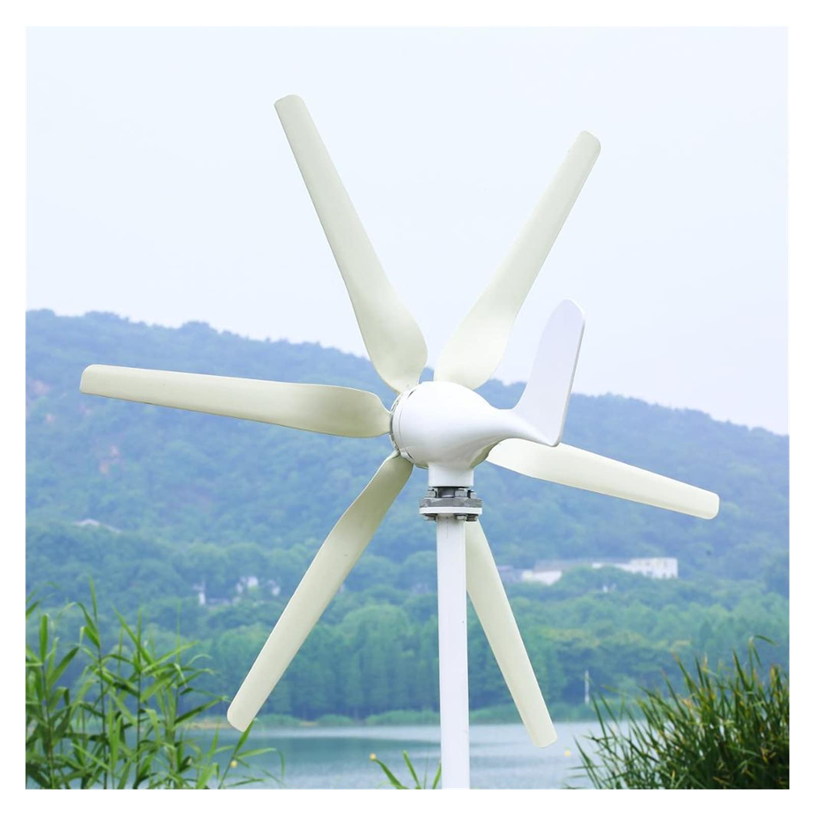 Turbina eolica Verticale Micro OFF GRID 400W Generatore di turbine eoliche L'uso domestico è dotato controller carica(Free Controller,3 Blades,24)