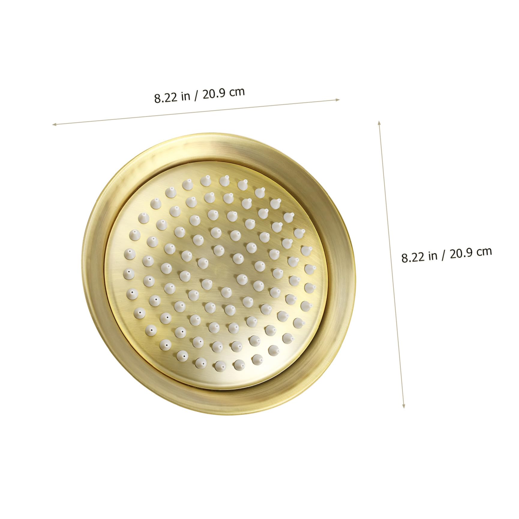 Cabezal de Ducha de Techo Marrón Boquilla de Ducha de Techo de Acero Inoxidable Compacto, para Baño y Hotel