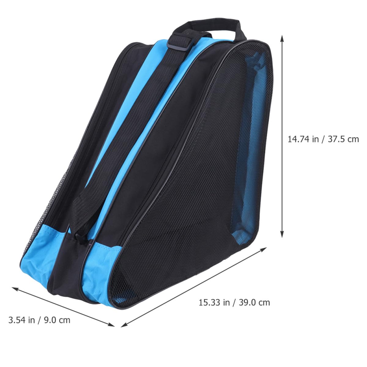 2 Stück Rollschuhtasche Rucksack aus Oxford Gewebe mit Reißverschluss Verschleißfest für Schultertasche zum Aufbewahren und Transport von Rollschuhen und Inlineskates