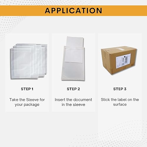 Miniatura 2 de Paquete de 1000 fundas para etiquetas de envío de 7 x 10 pulgadas  Bolsas de embalaje con autoadhesivo para despegar y sellar, plástico transparente