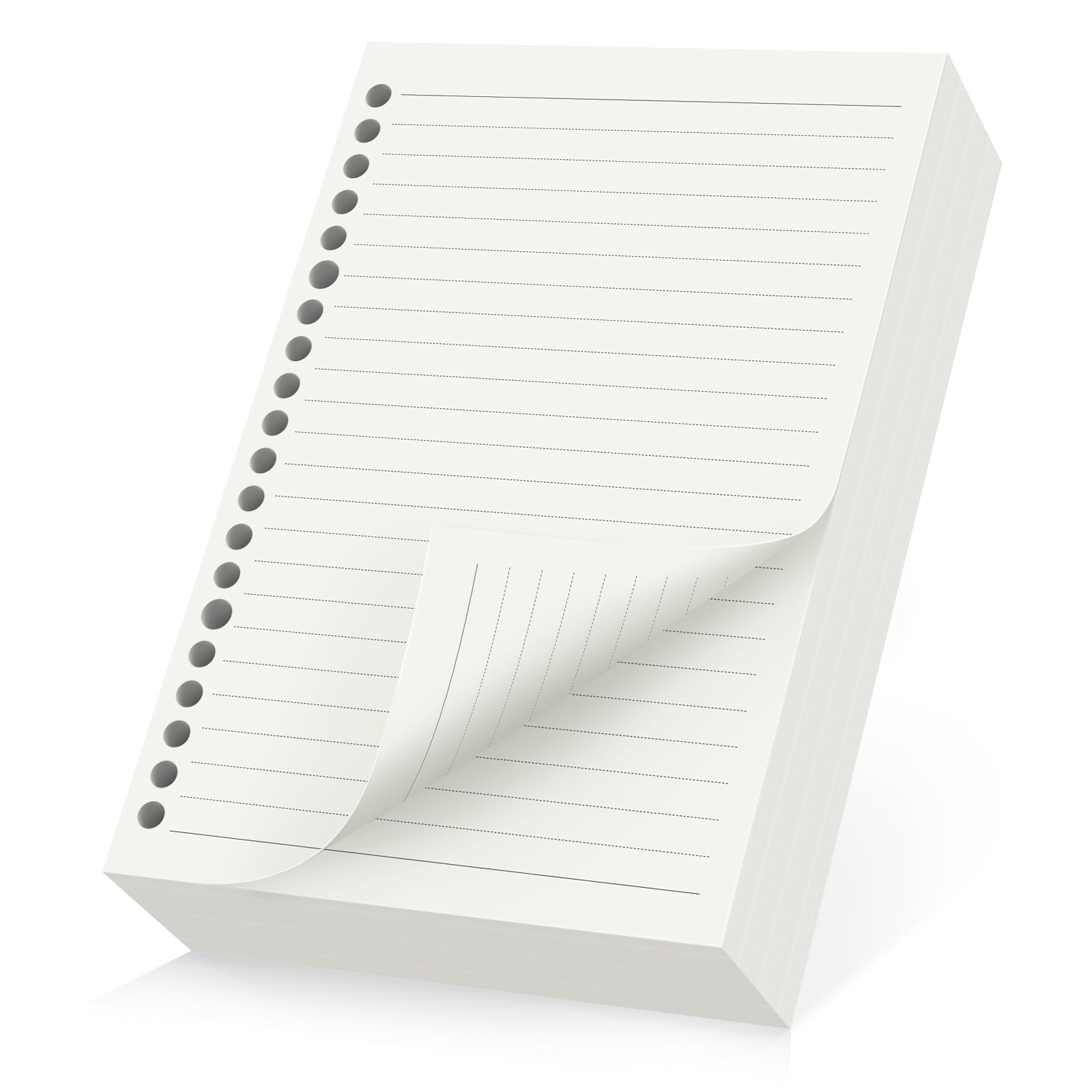 Yarotm A5 Refill Paper Lined - 180 Sheets 100GSM Ruled Loose Leaf Paper for A5 Binder Notebook 14x21 cm - 20 Hole Refillable Insert Pages with Lines for Journaling, Notes