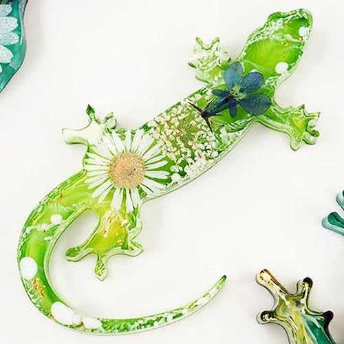 Miniatura 9 de Moldes de silicona de animales para resina epoxi, 8 cavidades lindos moldes de silicona en forma de animal para llavero colgante de joyería, fondant