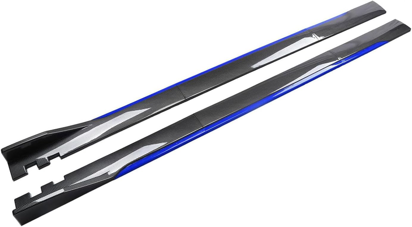 Car Side Skirts for Audi A3 allstreet (8Y) 2024 2025, Side Skirt Extension Side Steps Running Boards Anti-Collision Protector, Car Styling Accessories,CarbonFiberLook-E