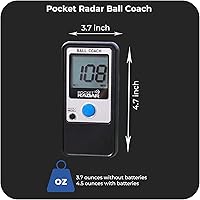 Vista 4 de Entrenador de bolas de radar de bolsillo/Herramienta de entrenamiento de velocidad de nivel profesional y pistola de radar con soporte de trípode