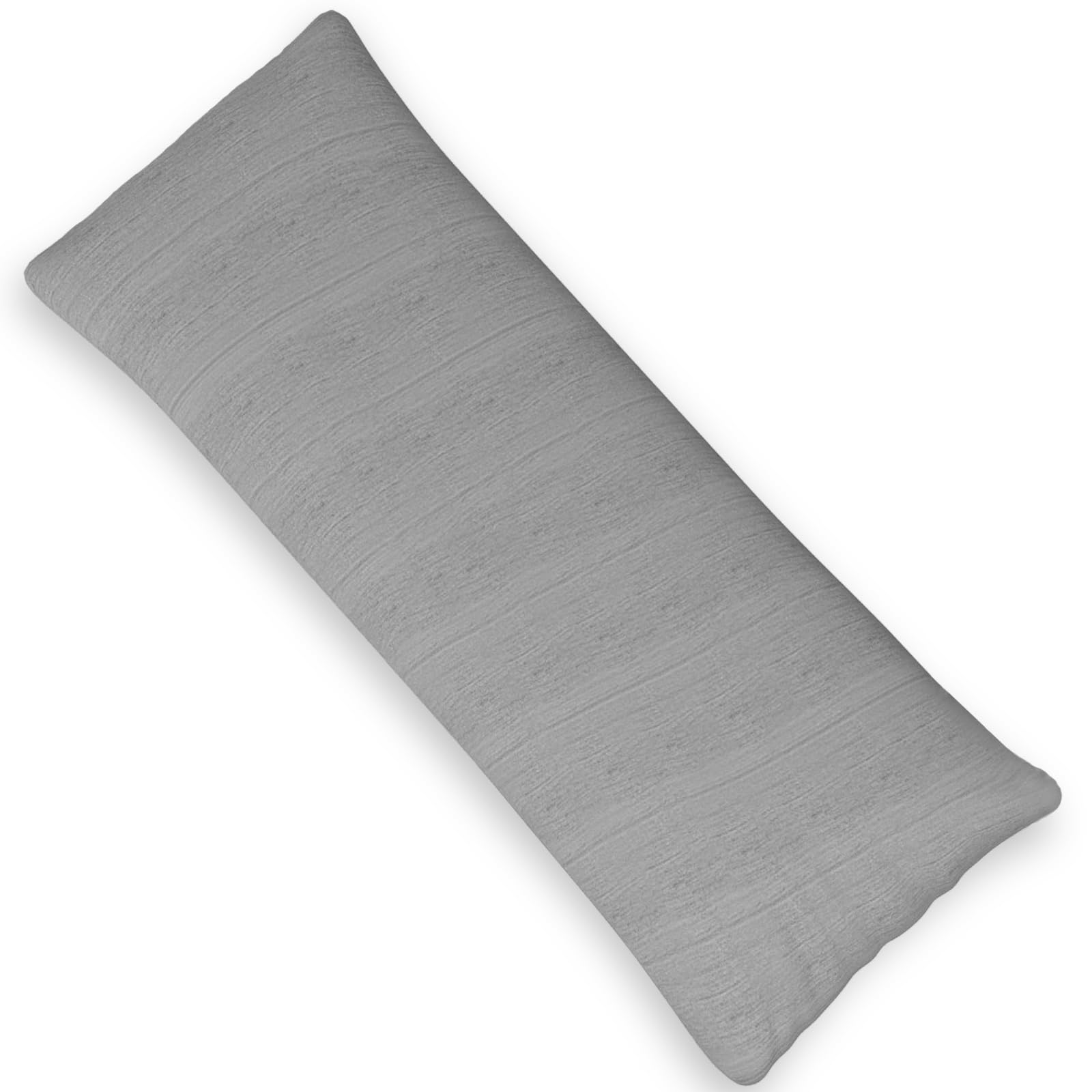 1 MIDDLE ONE Body Pillow, Cooling Memory Foam Body Pillows for Adults Sleeping, Long Pillow for Bed, Big Large Firm Full Body Pillow for Side Sleeper with Grey Cover, 54x20 Inches