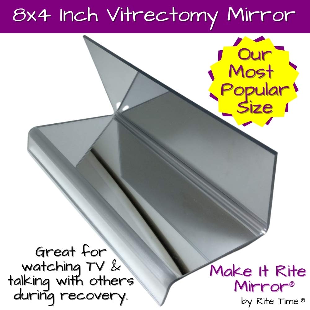8" Wide 2Way Make It Rite Mirror for Face Down Vitrectomy Eyesight and