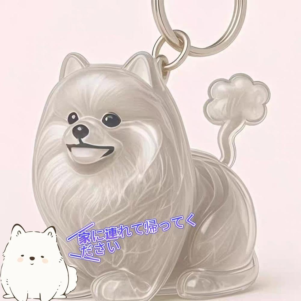 Portachiavi per riporre i peli di cane, ciondolo in plastica trasparente, collezione di ricordi per animali domestici per borse (bulldog francese sdraiato)