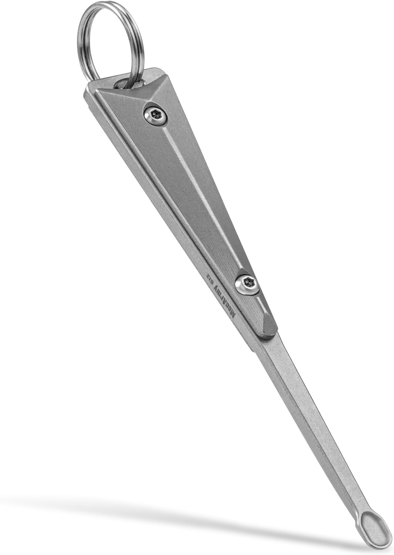 EI2 Titanium EDC Keychain Ear Pick, Ultra-Light Earwax Removal Ear Health Care Tool Key Ring Cleaners Curette Earpick (Titanium)