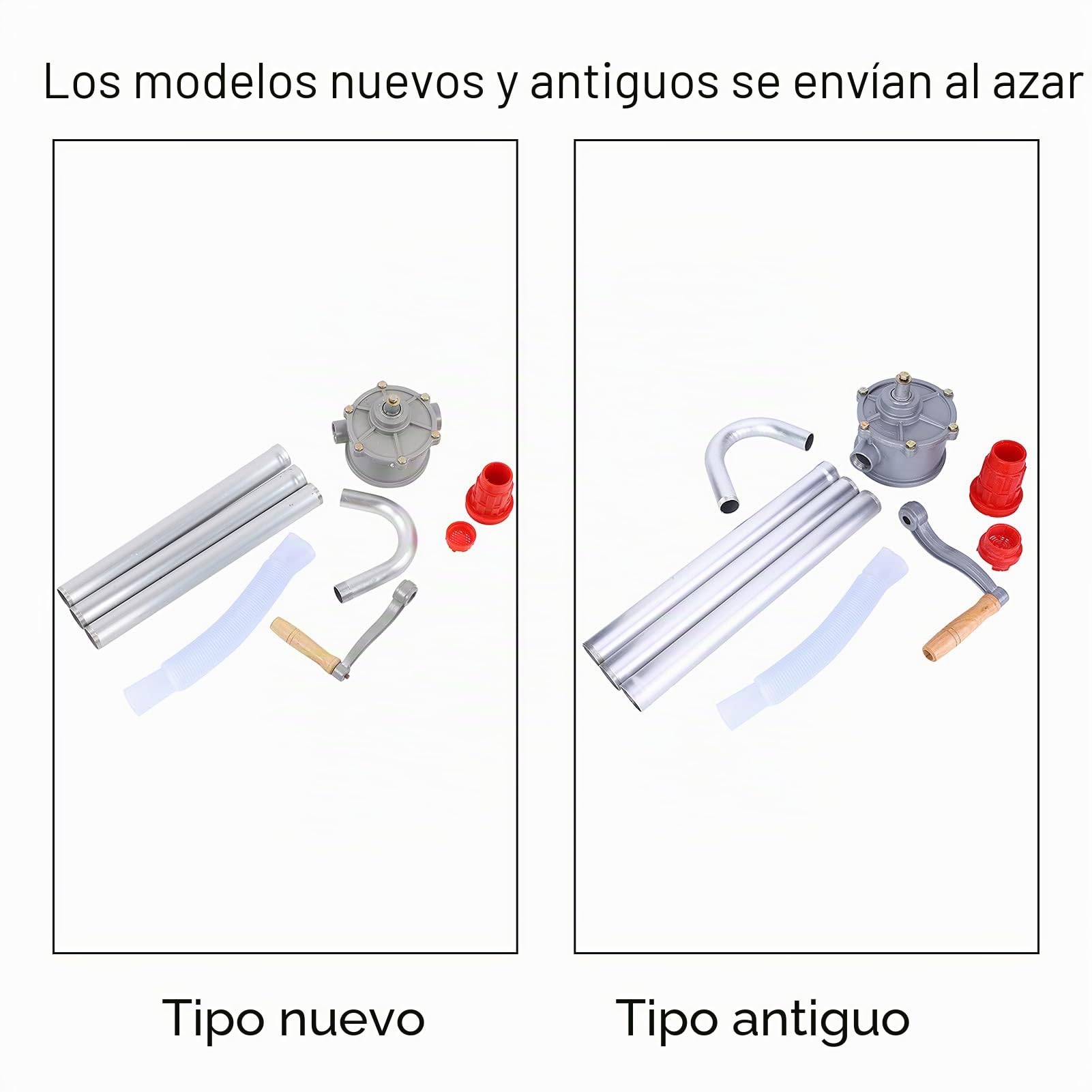 Zerone Bomba de Manivela, Bomba de Aceite de Aleación de Aluminio, Bomba de Mano para Extracción de Aceite Lubricante, Combustible Diesel y Gasolina