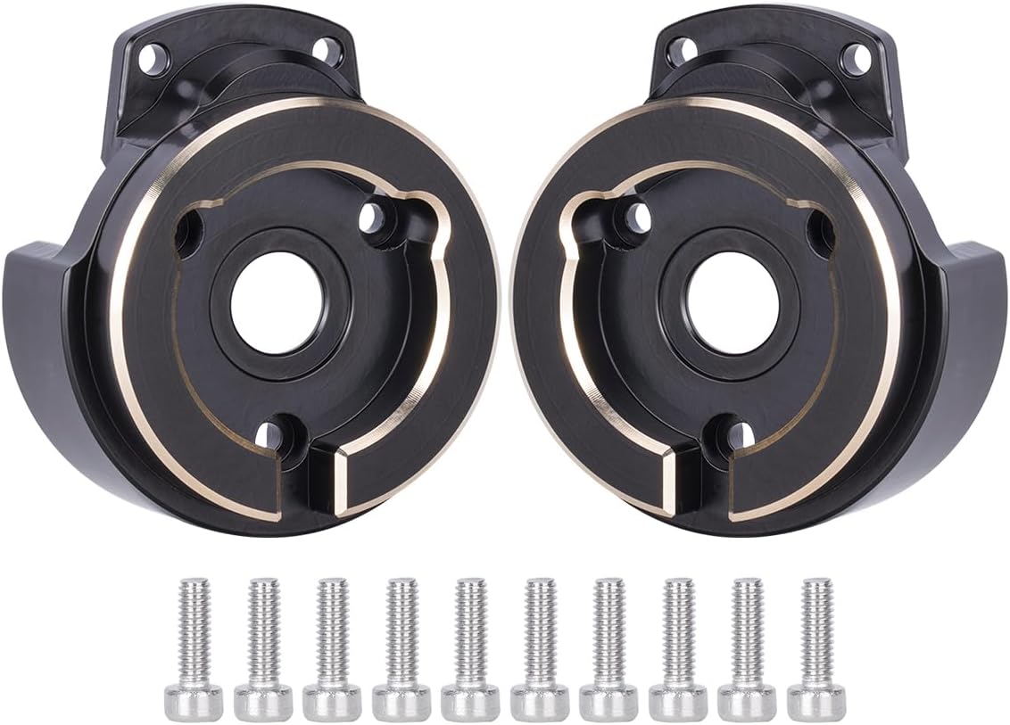 Black Heavy Brass Portal Front Cover Weights 206g for 1/10 RC Crawler Vanquish VS4-10 Phoenix F10 Axle LCG Upgrade Parts