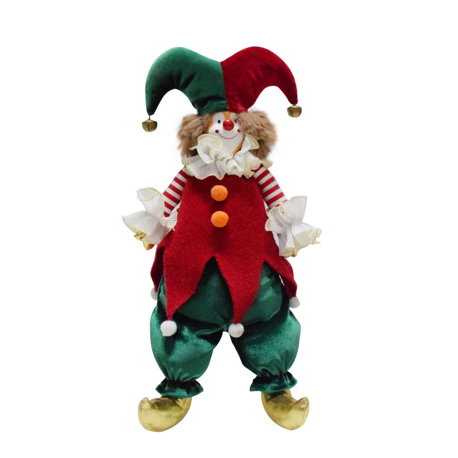 Jazuaiao Christmas Clown Centerpieces Elegant Christmas Clown Ornament Festival Season Display Decoration Elegant Centerpieces