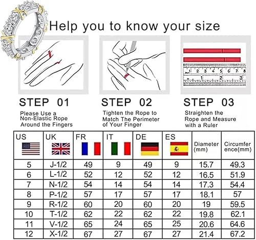 Magnetic Zircon Shaping Cross Full Moissanite Diamond Ring, 925 Sterling Silver X Criss Cross Ring, Moissanite Cross Rings For Girls Women (Gold,8) #TOP7