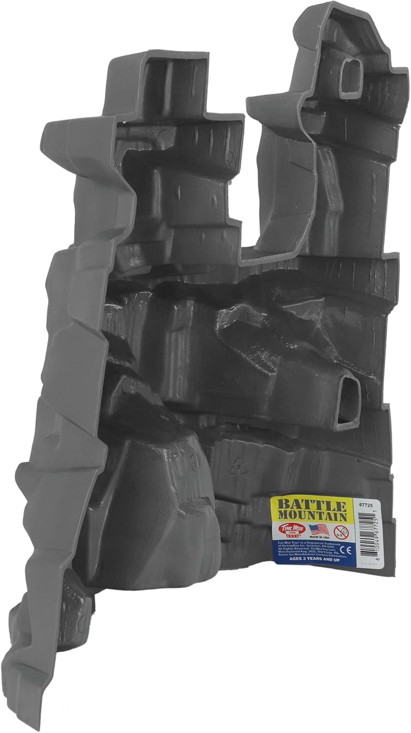 TimMee Battle Mountain Scenery - Dark Gray Figure Display & Play Terrain US Made