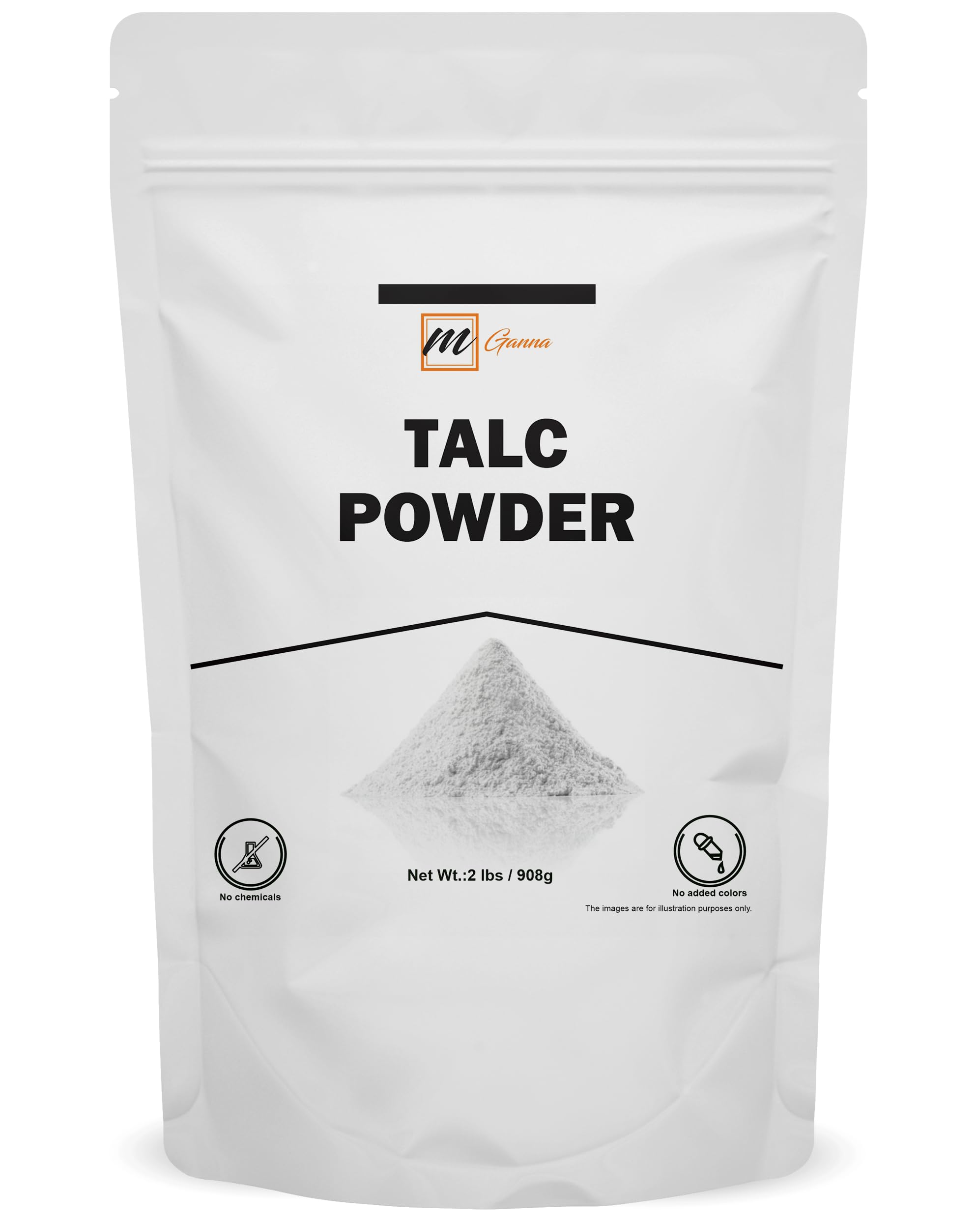 100% Natural Talc Powder for Facial Make-up, Cosmetic Formulations, and Other Industrial Application 2 LBS / 908 GMS