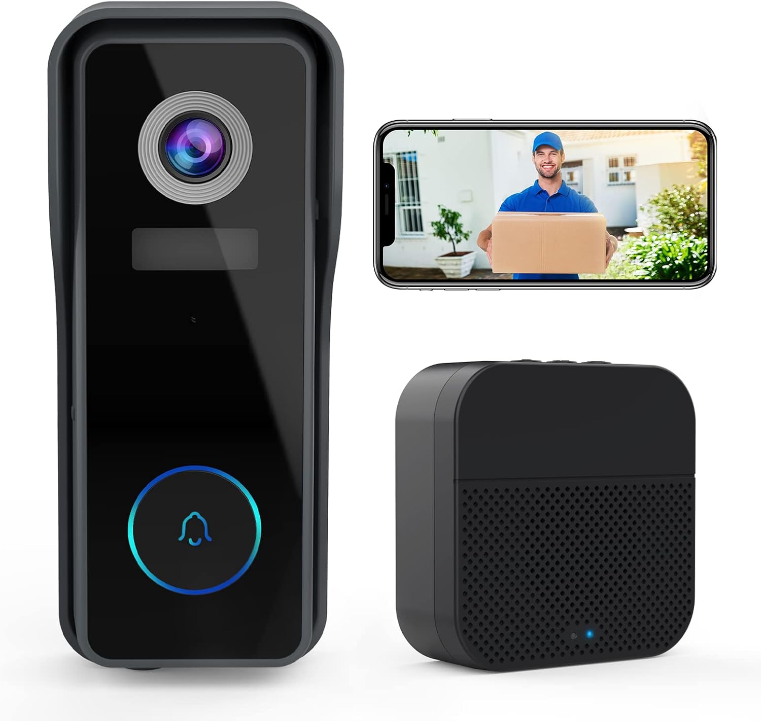 40% Off Discount 【2022 Upgraded】 ZUMIMALL WiFi Video Doorbell Camera, Wireless Camera Doorbell with Chime, 1080P HD, Motion Detection, Night Vision, 2-Way Audio, Cloud Storage(Optional) ❤ Crazy Deals 【2022 Upgraded】 ZUMIMALL WiFi Video Doorbell Camera, Wireless Camera Doorbell with Chime, 1080P HD, Motion Detection, Night Vision, 2-Way Audio, Cloud Storage(Optional)