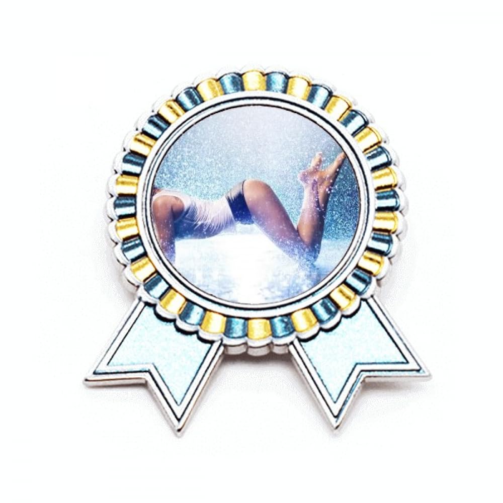 Broche en forme de S pour fille : médaille de récompense en métal taille M - 4