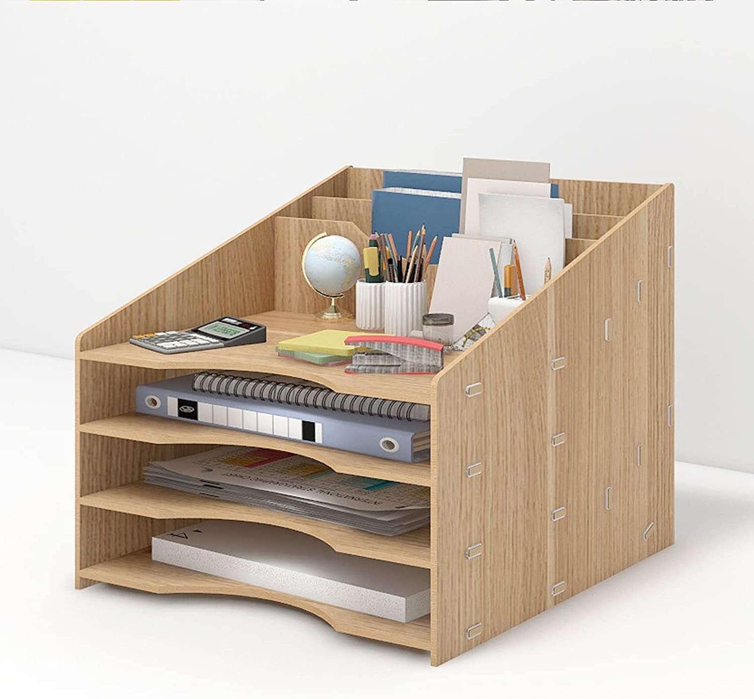 Organizzatore Da Scrivania PUNCIA Per Documenti A4 - Scaffale In PVC Per Ufficio E Casa | Organizzazione - Foto 4