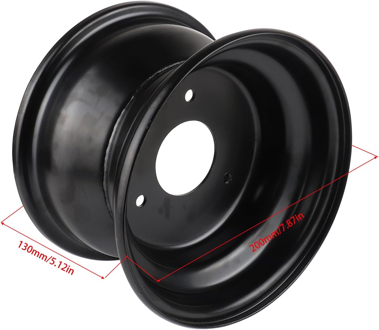 7" inch Rim Wheel + 23T Axle Hub for 16x8-7 Tire 110cc 125cc Quad Go kart ATV Taotao Coolster (3 Holes 7" ATV Wheel Rim+ 23T Axle Hub)