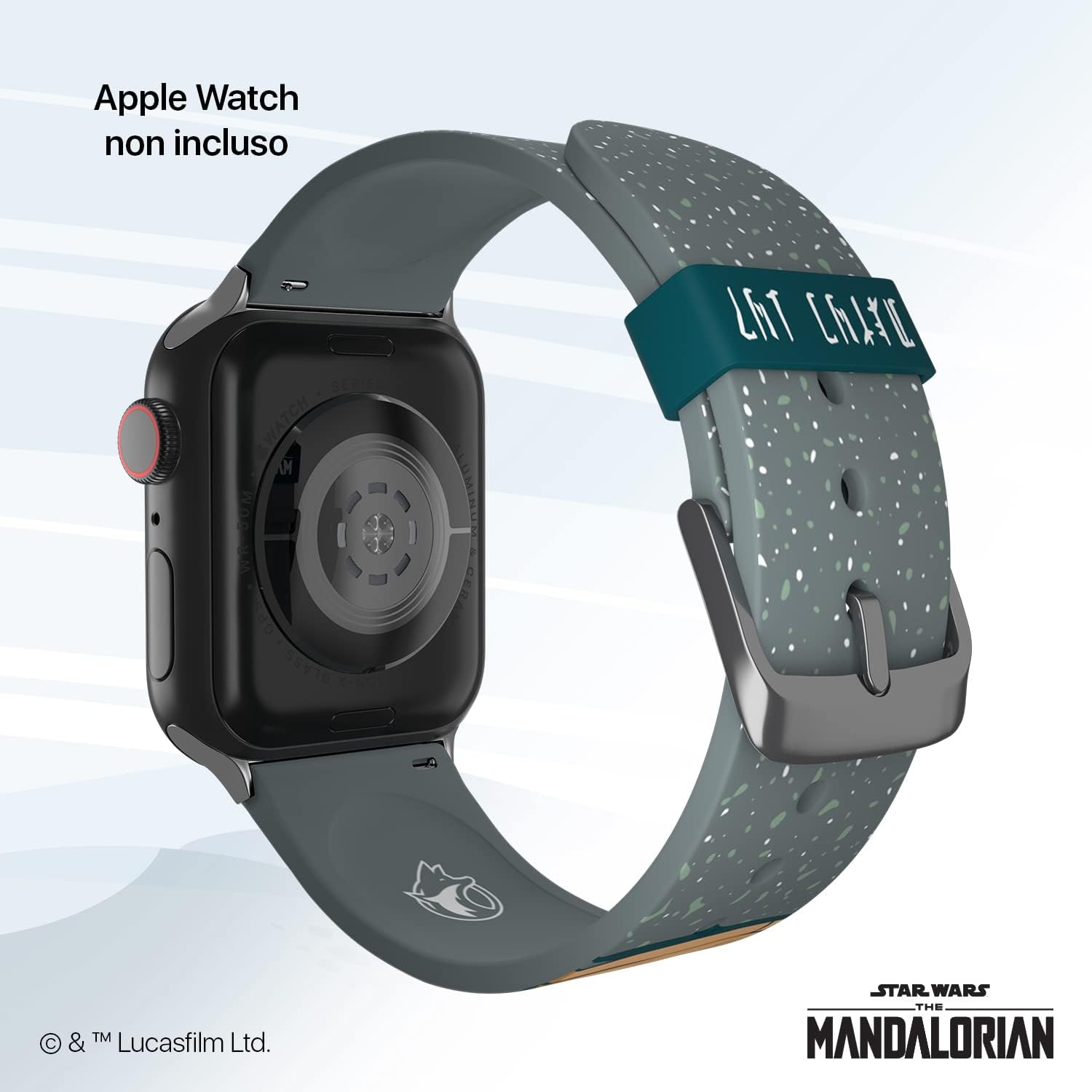 The Mandalorian – The Child Snow Edition – Cinturino in silicone con licenza ufficiale compatibile con Apple Watch The Mandalorian – The Child Snow Edition – Cinturino in silicone con licenza ufficiale compatibile con Apple Watch