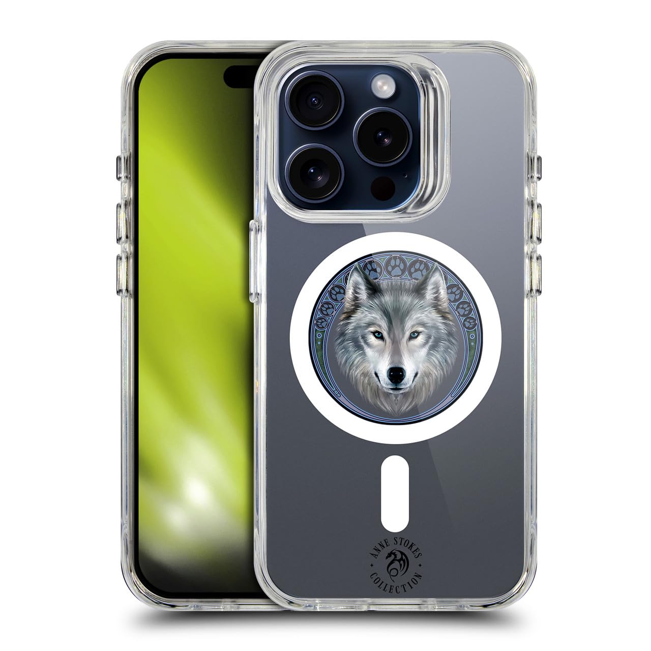 Anne Stokes Coque iPhone 15 Pro Loup Antichoc Compatible MagSafe - 8