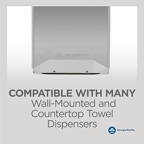 Miniatura 8 de Georgia-Pacific - Toallas de papel de alta calidad serie profesional de dos capas de GP PRO, color blanco, 2344214, 150 toallas por paquete, 16