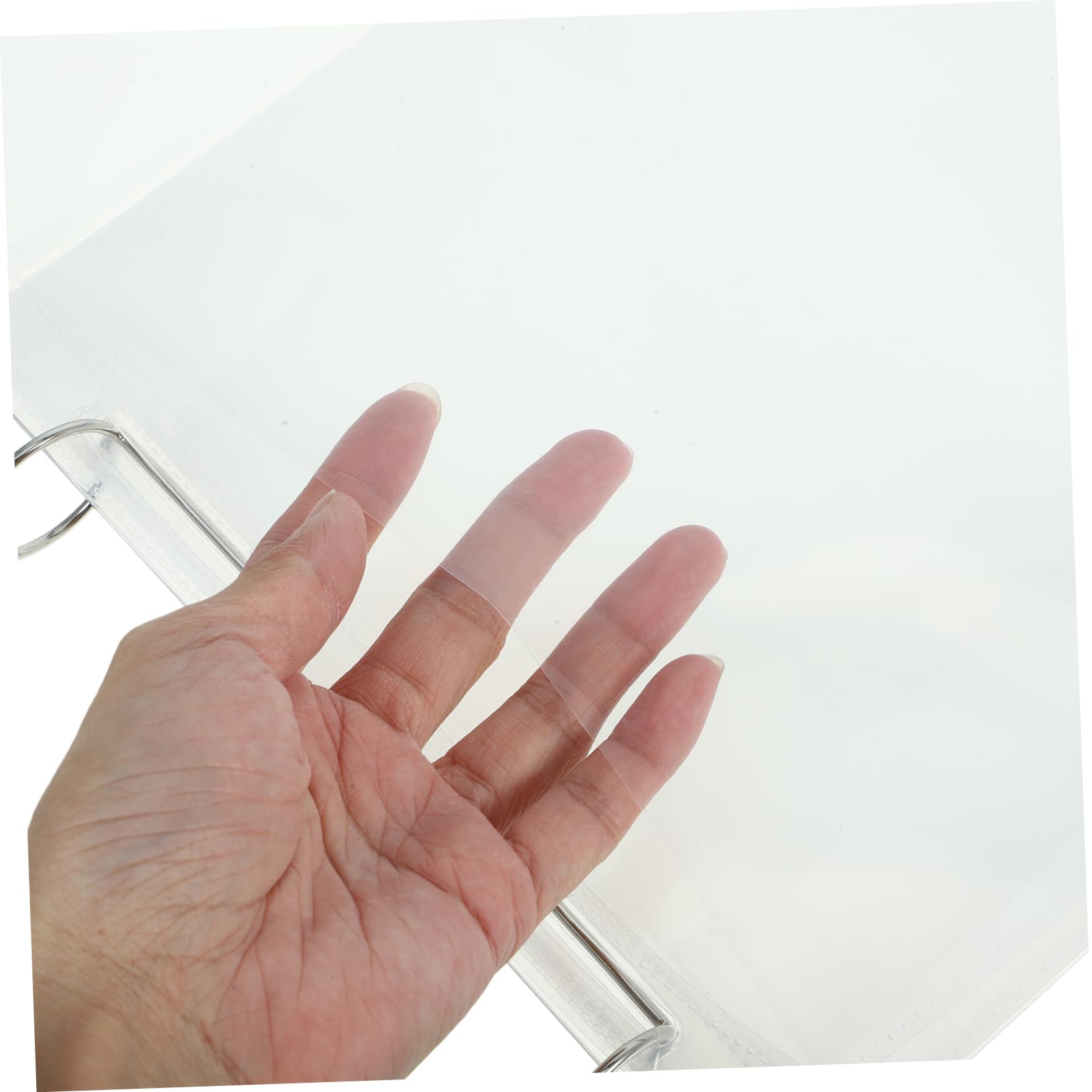 Cabilock Portamenús para Mesa de Acrílico Negro de 6 Páginas, Doble Cara | Pvc E Hierro, 12 Caras Fundas para Tarjetas, para Cafeterías y Banquetes