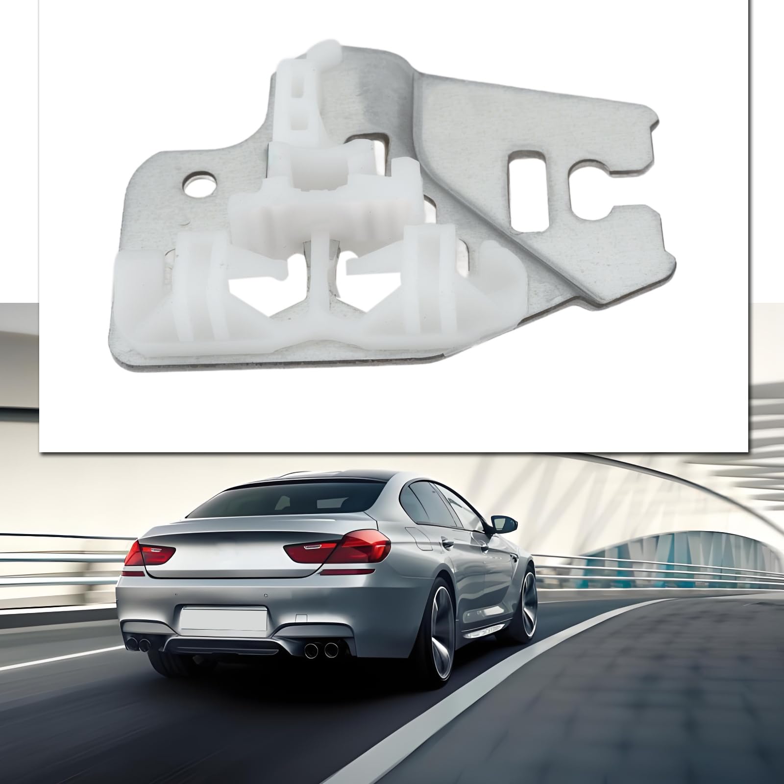 2 Pièces Kit de Réparation Lève-vitre Avant Droit Et Gauche Ensemble Pièce Coulissante Conducteur en Métal VL VR Compatible avec BMW E46 BFC4622-L BFC4622-R 51337020659 51337020660