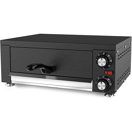 PYY Pizza Oven Indoor Electric Pizza Oven Countertop Commercial Pizza Oven with Crumb Tray Stainless Steel Pizza Maker Machine for Home