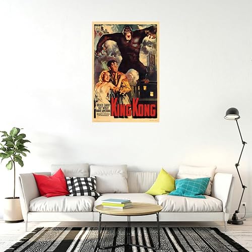Miniatura 3 de King Kong 1933 - Póster de película (King Kong en la ciudad de Nueva York) (tamaño 24 x 36 pulgadas)