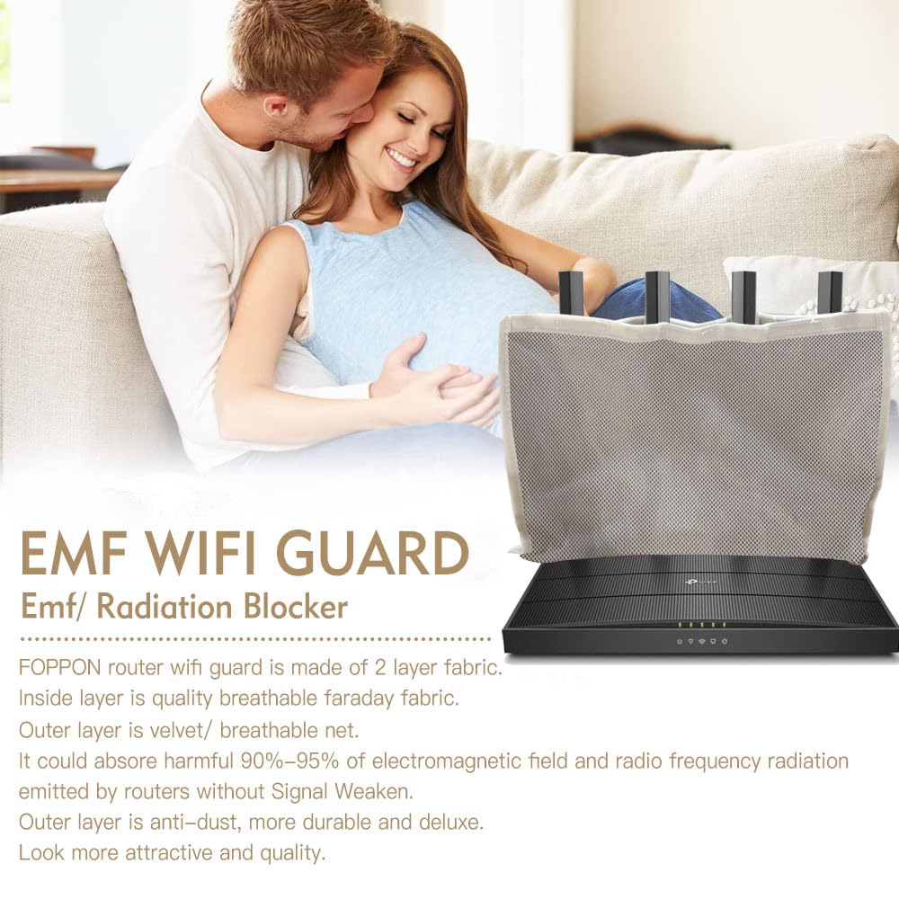 WiFi Guard - Gabbia Faraday Per Router | Schermatura EMF | Blocca Il 90% Delle Radiazioni 5G