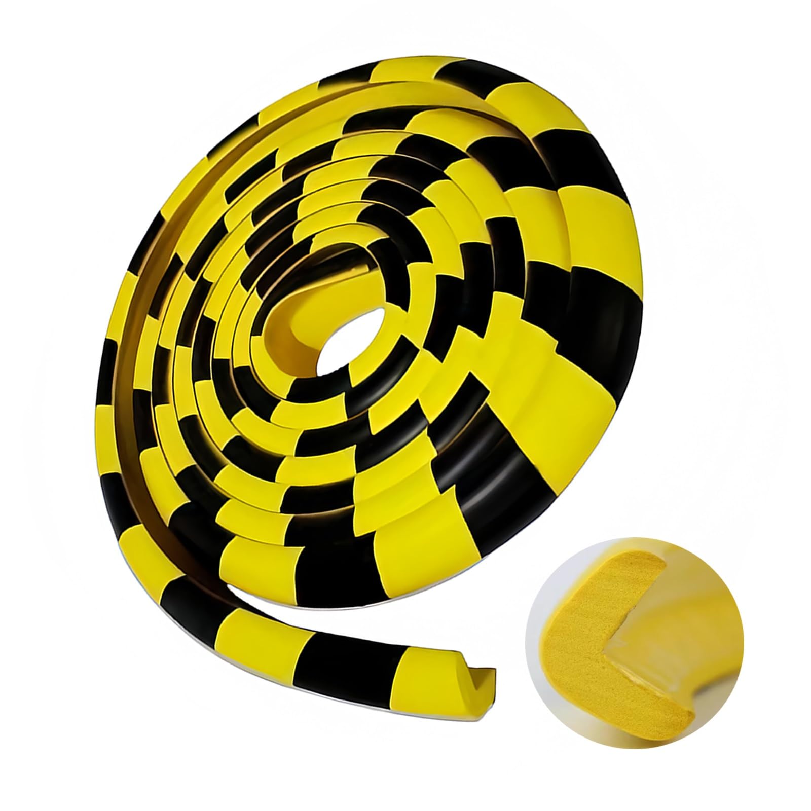 Eckenschutz Kantenschutz, 5M, Gelb-Schwarz Eckschutz, Kantenschutz L-Förmig Selbstklebend für Garage, Lagerhalle