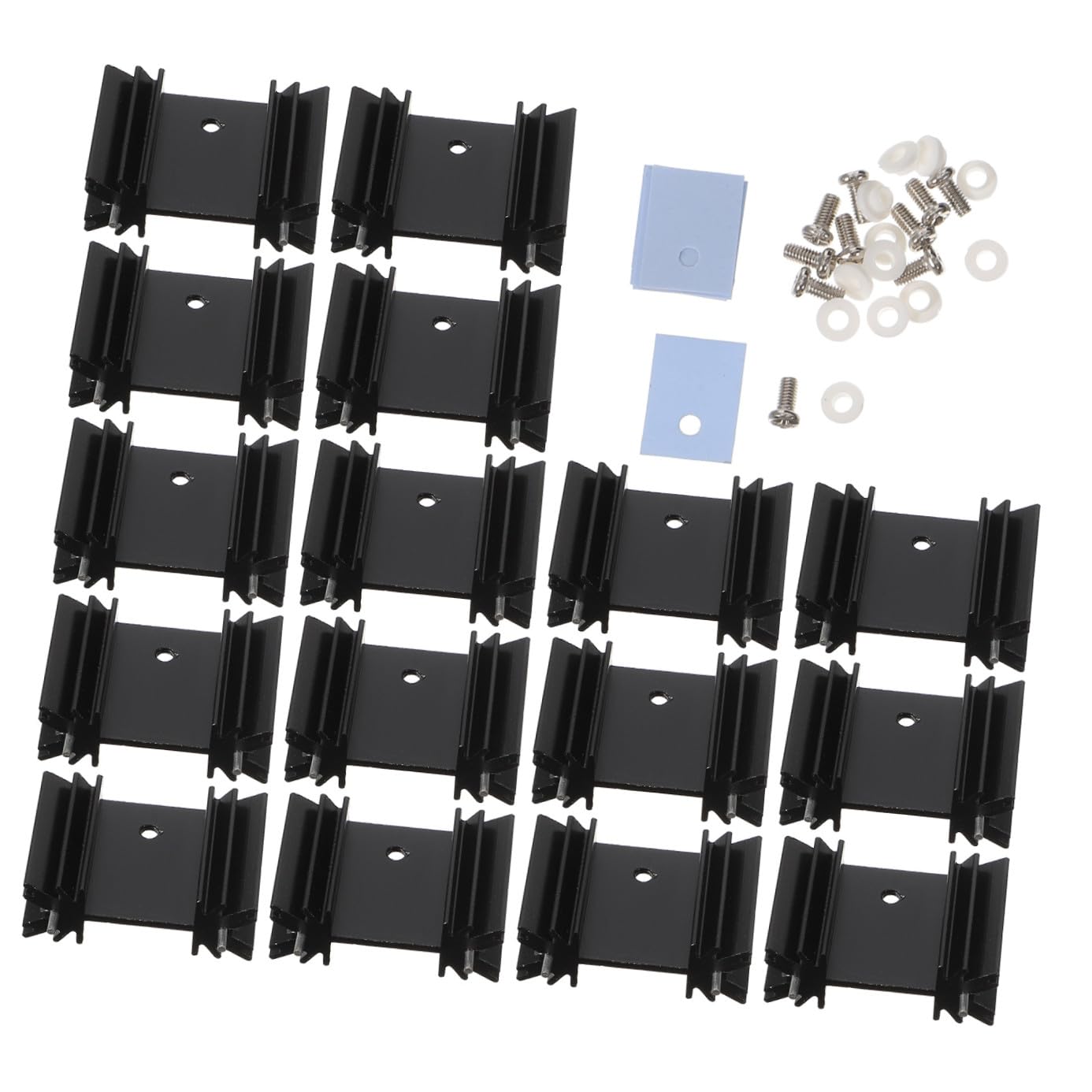 Dissipatore Argento Alluminio di 40 per Calore Pezzi Transistor