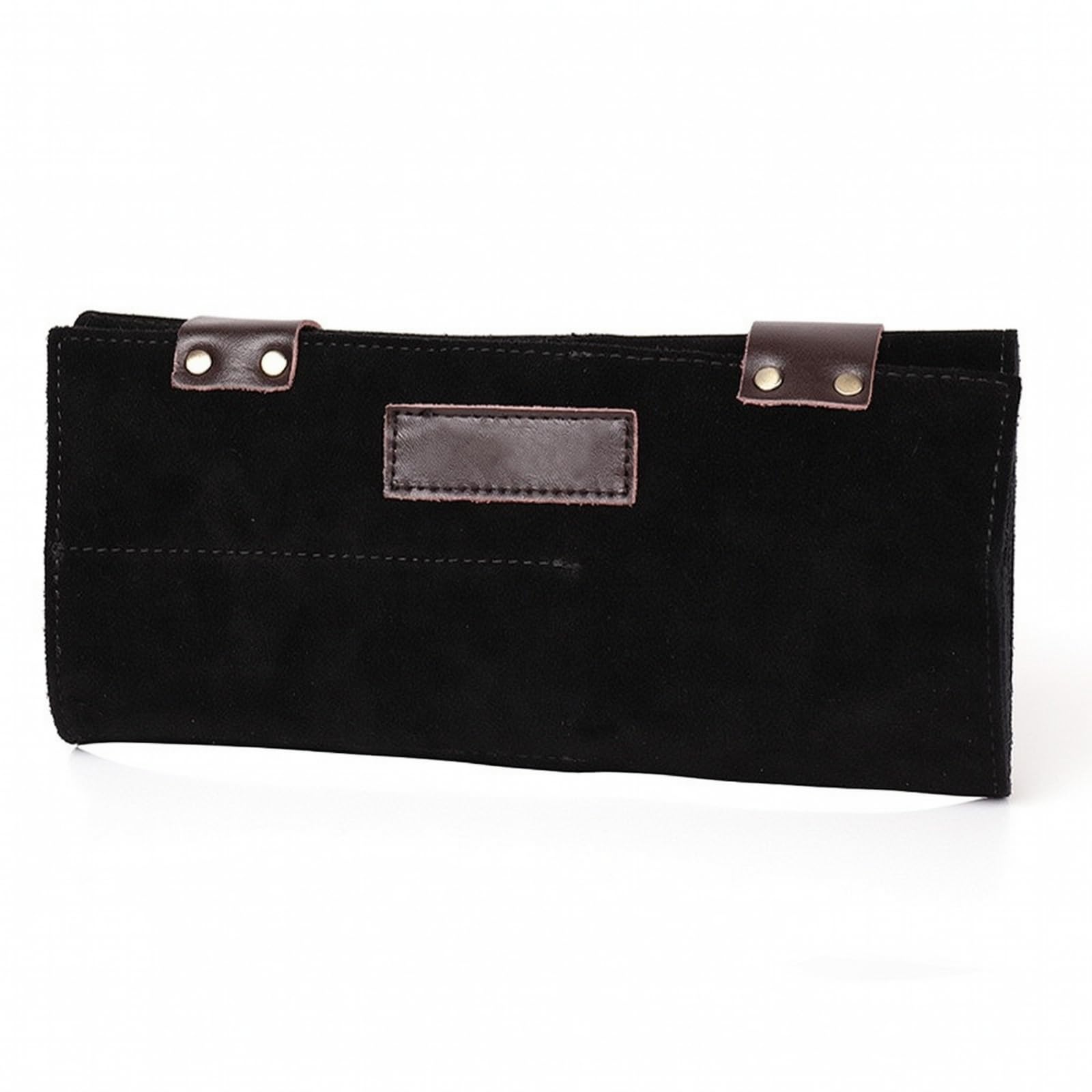 rockible Borsa Attrezzi Professionale | Pelle di cuoio Smerigliata, Borsa da Barbiere, Compatto, Borsello da Barbiere, per Salone, Barberia, Toelettatura, Nero
